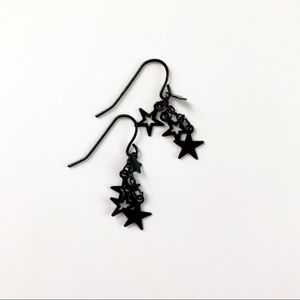 Basic Black Stars Earrings